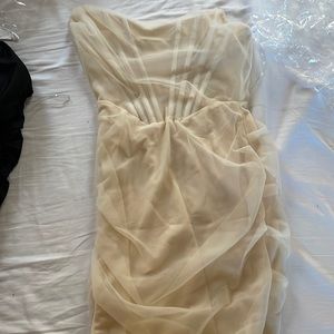 House of Cb sheer mini corset dress